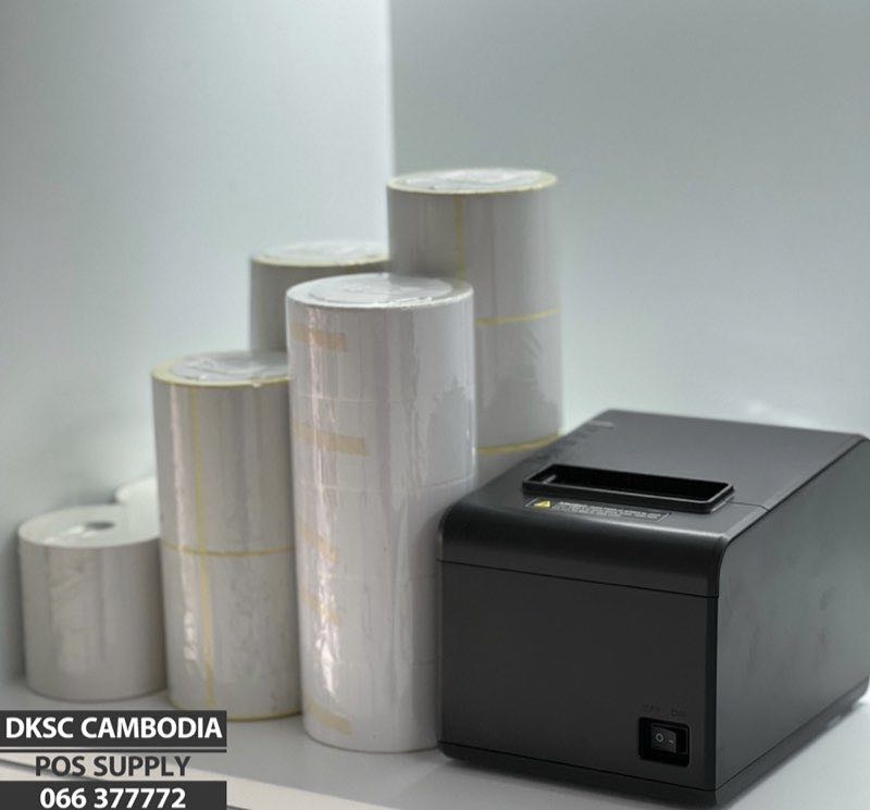 Label printer and paper rolls