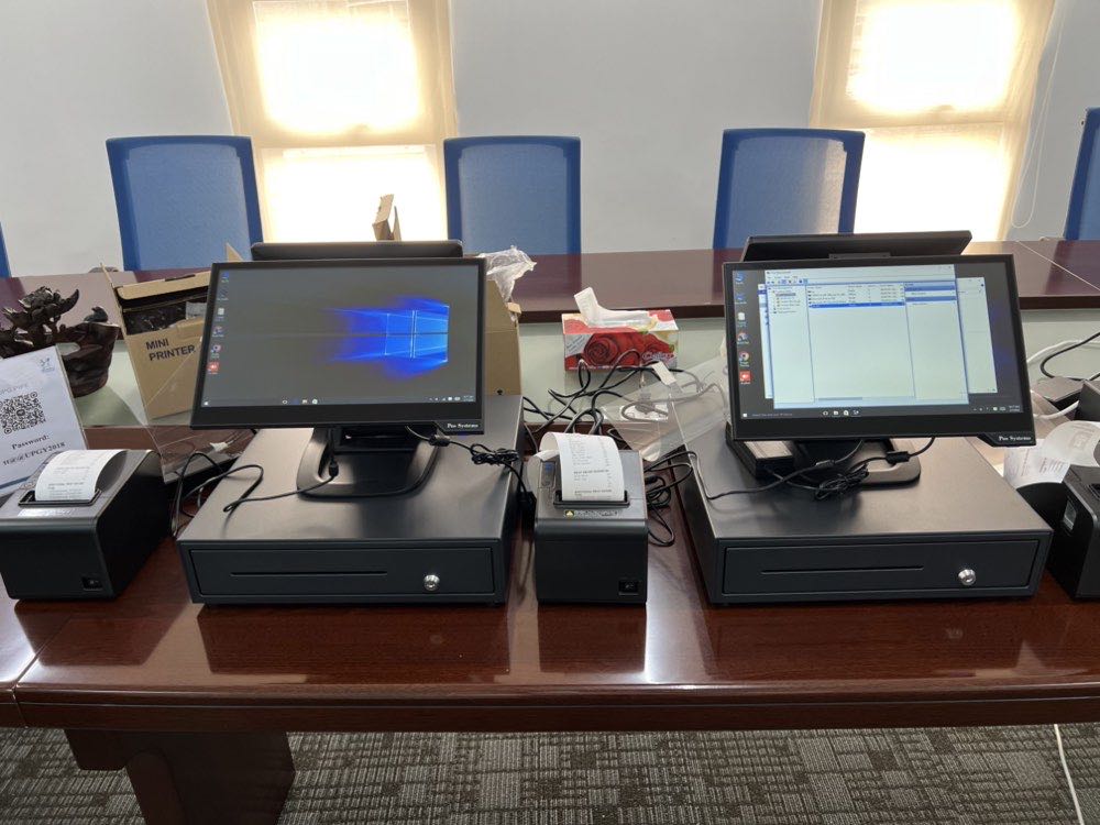 DKSC team preparing POS terminals